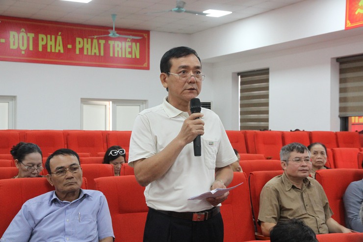 Thường trực hội đồng nhân dân phường Xuân Phương tiếp xúc cử tri chuyên đề về trả lời, giải quyết ý kiến, kiến nghị của cử tri.- Ảnh 11.