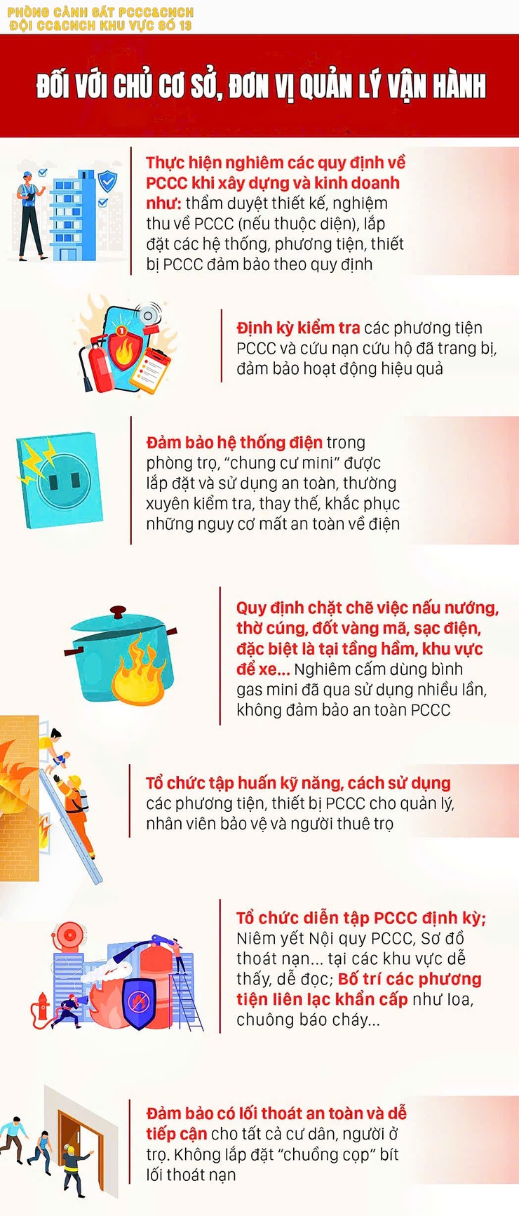 Khuyến cáo biện pháp an toàn PCCC đối với loại hình nhà trọ, nhà cho thuê để ở, nhà ở nhiều căn hộ (chung cư mini)- Ảnh 1.