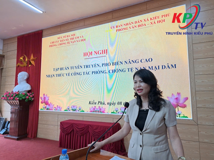 UBND xã Kiều Phú tổ chức hội nghị tập huấn, tuyên truyền nâng cao nhận thức về phòng, chống tệ nạn mại dâm năm 2025- Ảnh 2.