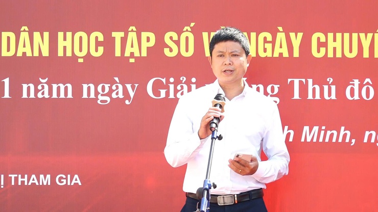 Lễ phát động ngày hội toàn dân học tập số và ngày chuyển đổi số quốc gia năm 2025; kỷ niệm 71 năm ngày giải phóng thủ đô( 10/10/1954-10/10/2025)- Ảnh 12.