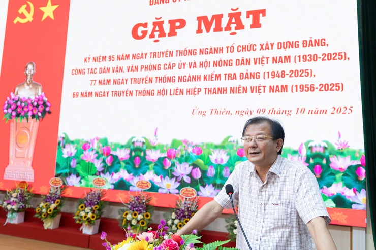 Kỷ niệm 95 năm ngày truyền thống ngành tổ chức xây dựng Đảng, công tác dân vận, Văn phòng cấp ủy và Hội nông dân Việt Nam, 77 năm ngày truyền thống ngành kiểm tra Đảng, 69 năm ngày truyền thống Hội Liên hiệp thanh niên Việt Nam- Ảnh 2.