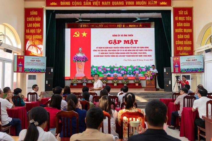 Kỷ niệm 95 năm ngày truyền thống ngành tổ chức xây dựng Đảng, công tác dân vận, Văn phòng cấp ủy và Hội nông dân Việt Nam, 77 năm ngày truyền thống ngành kiểm tra Đảng, 69 năm ngày truyền thống Hội Liên hiệp thanh niên Việt Nam- Ảnh 3.