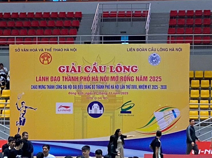 KHAI MẠC GIẢI CẦU LÔNG LÃNH ĐẠO THÀNH PHỐ HÀ NỘI
 MỞ RỘNG NĂM 2025- Ảnh 1.