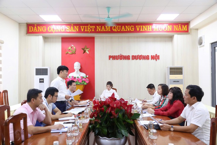 Thường trực HĐND phường Dương Nội giám sát công tác chuyển đổi số đối với UBND phường- Ảnh 3.