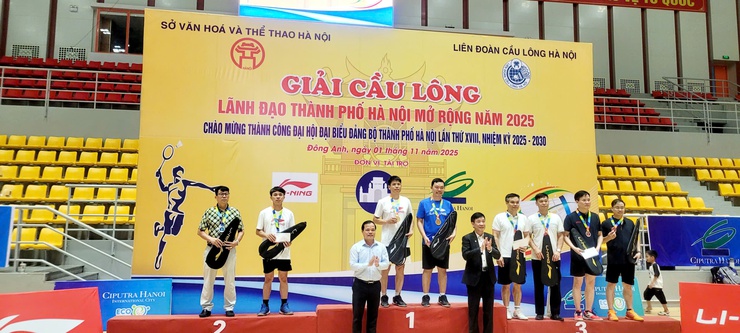 Giải cầu lông lãnh đạo thành phố Hà Nội mở rộng năm 2025 thành công tốt đẹp- Ảnh 5.