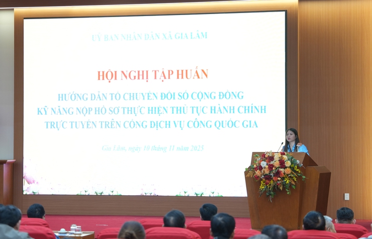 UBND xã Gia Lâm tổ chức hội nghị tập huấn hướng dẫn nộp hồ sơ trực tuyến trên Cổng Dịch vụ công quốc gia- Ảnh 3.