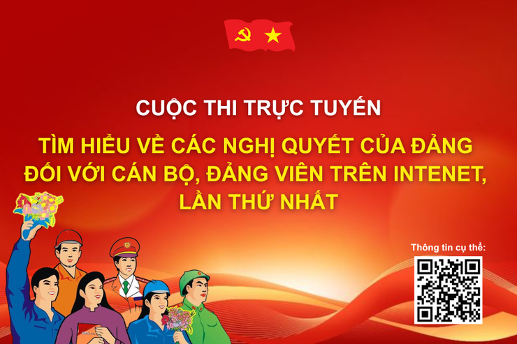 Thông báo về việc tổ chức cuộc thi trực tuyến tìm hiểu về các nghị quyết của Đảng đối với cán bộ, đảng viên trên Intenet, lần thứ nhất- Ảnh 1.