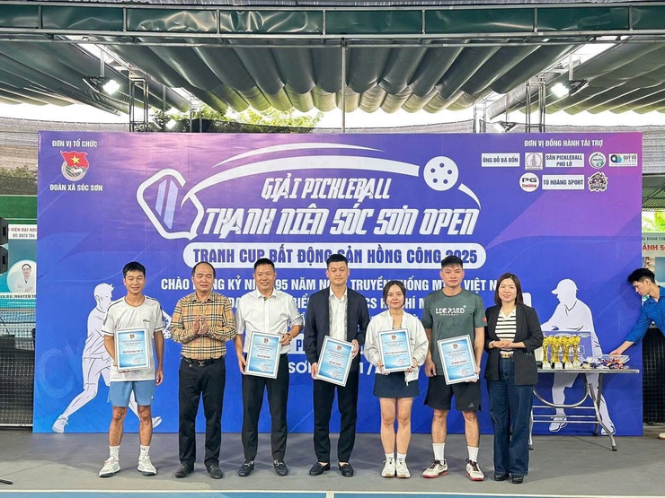 SÔI ĐỘNG GIẢI PICKLEBALL THANH NIÊN SÓC SƠN MỞ RỘNG – TRANH CÚP BẤT ĐỘNG SẢN HỒNG CÔNG LẦN THỨ I NĂM 2025- Ảnh 3.