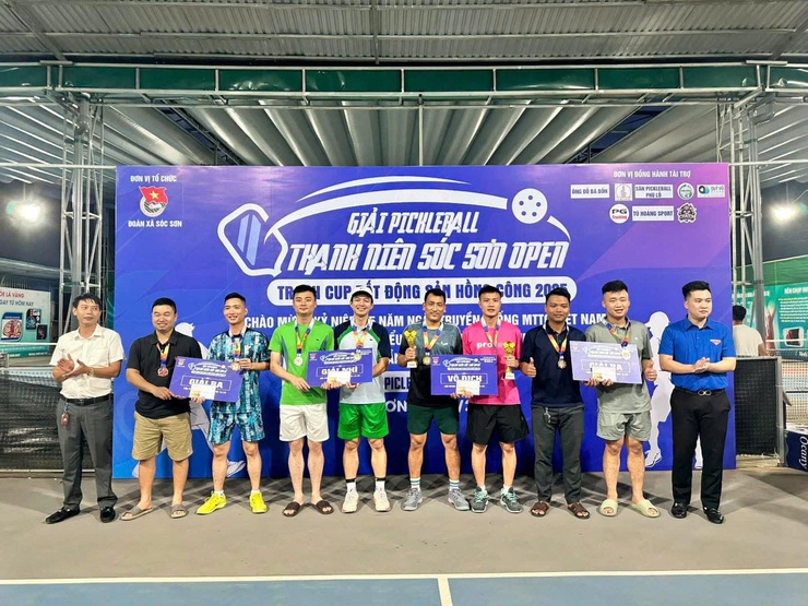 SÔI ĐỘNG GIẢI PICKLEBALL THANH NIÊN SÓC SƠN MỞ RỘNG – TRANH CÚP BẤT ĐỘNG SẢN HỒNG CÔNG LẦN THỨ I NĂM 2025- Ảnh 7.