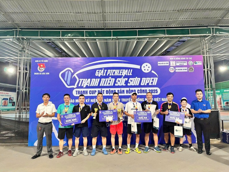 SÔI ĐỘNG GIẢI PICKLEBALL THANH NIÊN SÓC SƠN MỞ RỘNG – TRANH CÚP BẤT ĐỘNG SẢN HỒNG CÔNG LẦN THỨ I NĂM 2025- Ảnh 9.