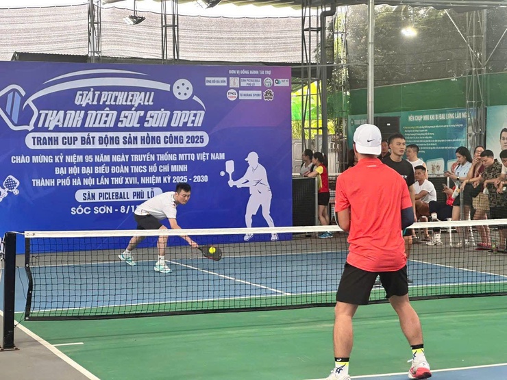 SÔI ĐỘNG GIẢI PICKLEBALL THANH NIÊN SÓC SƠN MỞ RỘNG – TRANH CÚP BẤT ĐỘNG SẢN HỒNG CÔNG LẦN THỨ I NĂM 2025- Ảnh 6.
