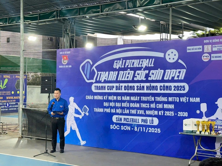 SÔI ĐỘNG GIẢI PICKLEBALL THANH NIÊN SÓC SƠN MỞ RỘNG – TRANH CÚP BẤT ĐỘNG SẢN HỒNG CÔNG LẦN THỨ I NĂM 2025- Ảnh 1.