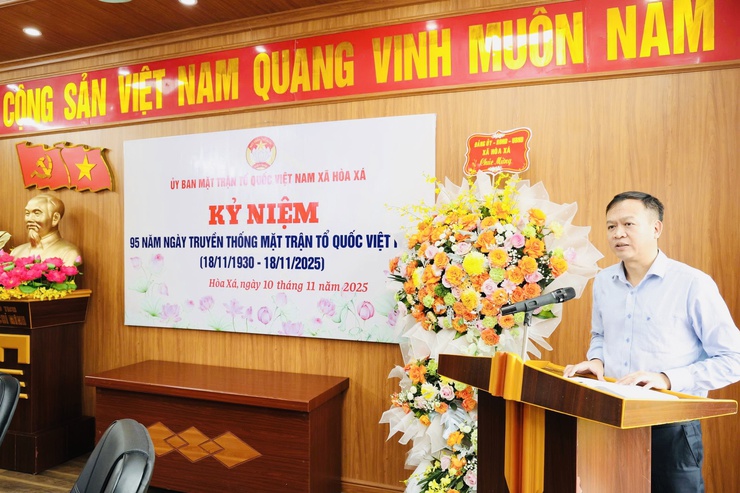 UBMTTQ xã Hòa Xá tổ chức kỷ niệm 95 năm ngày truyền thống MTTQ Việt Nam và phát động phong trào thi đua chào mừng Đại hội Đảng toàn quốc lần thứ XIV- Ảnh 2.