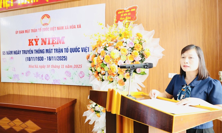 UBMTTQ xã Hòa Xá tổ chức kỷ niệm 95 năm ngày truyền thống MTTQ Việt Nam và phát động phong trào thi đua chào mừng Đại hội Đảng toàn quốc lần thứ XIV- Ảnh 7.