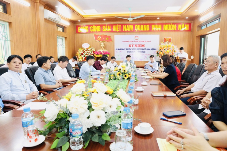 UBMTTQ xã Hòa Xá tổ chức kỷ niệm 95 năm ngày truyền thống MTTQ Việt Nam và phát động phong trào thi đua chào mừng Đại hội Đảng toàn quốc lần thứ XIV- Ảnh 1.