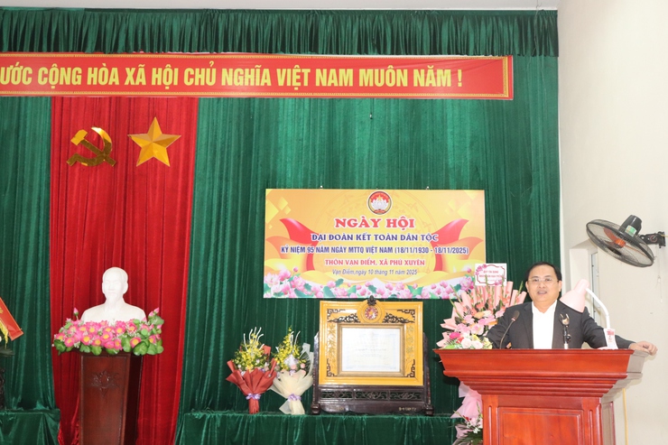 NGÀY HỘI ĐẠI ĐOÀN KẾT TOÀN DÂN TỘC KHU DÂN CƯ THÔN VẠN ĐIỂM NĂM 2025- Ảnh 7.