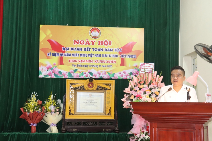 NGÀY HỘI ĐẠI ĐOÀN KẾT TOÀN DÂN TỘC KHU DÂN CƯ THÔN VẠN ĐIỂM NĂM 2025- Ảnh 10.