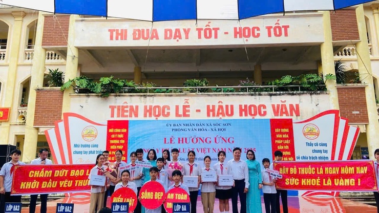 TRƯỜNG THCS MAI ĐÌNH HƯỞNG ỨNG NGÀY PHÁP LUẬT NƯỚC CỘNG HÒA XÃ HỘI CHỦ NGHĨA VIỆT NAM- Ảnh 5.