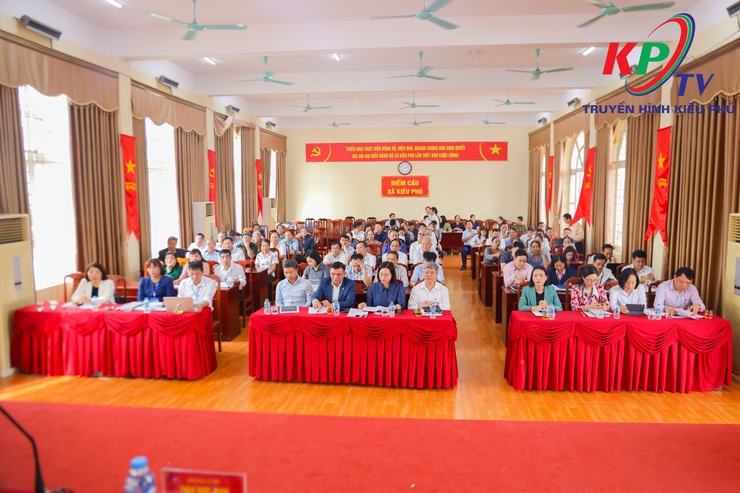 Xã Kiều Phú tổ chức hội nghị đối thoại giữa người đứng đầu cấp ủy, chính quyền với cán bộ, hội viên nông dân năm 2025- Ảnh 1.