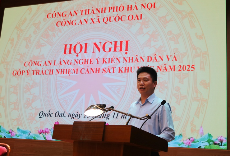 Công an xã Quốc Oai: Lắng nghe ý kiến Nhân dân để xây dựng Công an xã “gương mẫu, trách nhiệm, vì Nhân dân phục vụ- Ảnh 13.