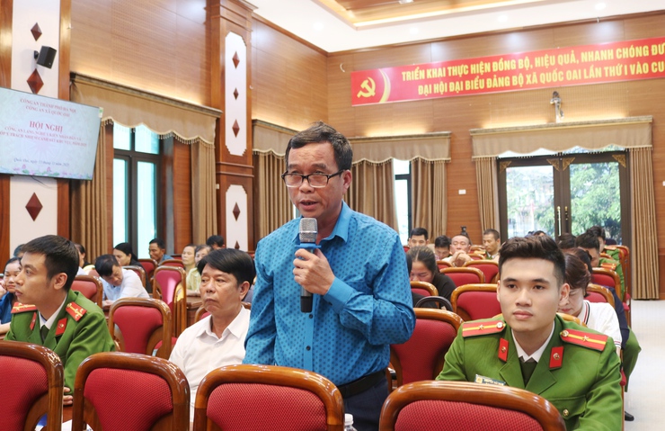 Công an xã Quốc Oai: Lắng nghe ý kiến Nhân dân để xây dựng Công an xã “gương mẫu, trách nhiệm, vì Nhân dân phục vụ- Ảnh 11.
