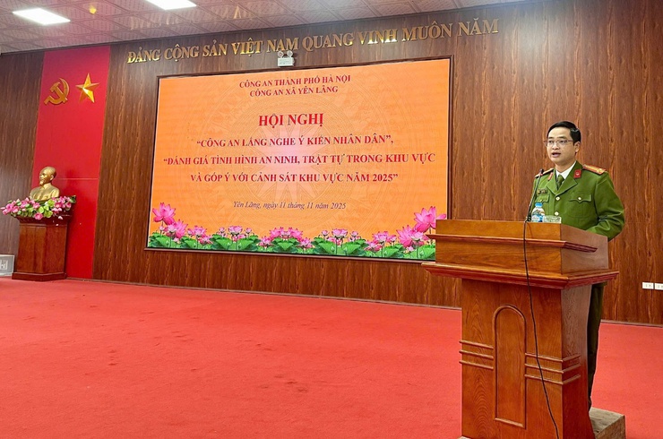 CÔNG AN XÃ YÊN LÃNG TỔ CHỨC HỘI NGHỊ ĐÁNH GIÁ 
TÌNH HÌNH AN NINH TRẬT TỰ VÀ GÓP Ý VỀ TRÁCH NHIỆM CỦA CẢNH SÁT KHU VỰC NĂM 2025
- Ảnh 3.