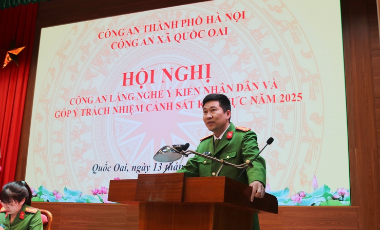 Công an xã Quốc Oai: Lắng nghe ý kiến Nhân dân để xây dựng Công an xã “gương mẫu, trách nhiệm, vì Nhân dân phục vụ- Ảnh 4.