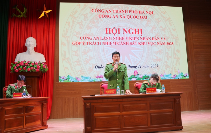 Công an xã Quốc Oai: Lắng nghe ý kiến Nhân dân để xây dựng Công an xã “gương mẫu, trách nhiệm, vì Nhân dân phục vụ- Ảnh 12.