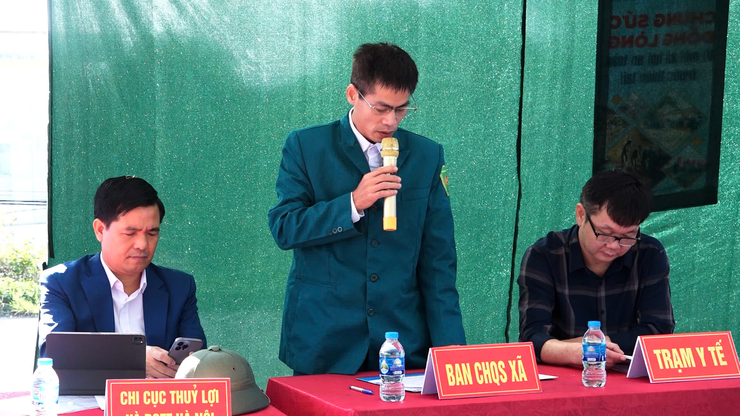 XÃ DÂN HÒA TỔ CHỨC DIỄN TẬP XỬ LÝ MỘT SỐ TÌNH HUỐNG, NÂNG CAO TÍNH CHỦ ĐỘNG TRONG CÔNG TÁC PHÒNG, CHỐNG THIÊN TAI CẤP XÃ- Ảnh 7.