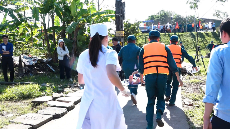 XÃ DÂN HÒA TỔ CHỨC DIỄN TẬP XỬ LÝ MỘT SỐ TÌNH HUỐNG, NÂNG CAO TÍNH CHỦ ĐỘNG TRONG CÔNG TÁC PHÒNG, CHỐNG THIÊN TAI CẤP XÃ- Ảnh 15.