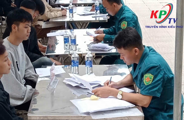 Ban Chỉ huy Quân sự xã Kiều Phú tiếp tục tổ chức khám sơ tuyển nghĩa vụ quân sự năm 2026- Ảnh 1.