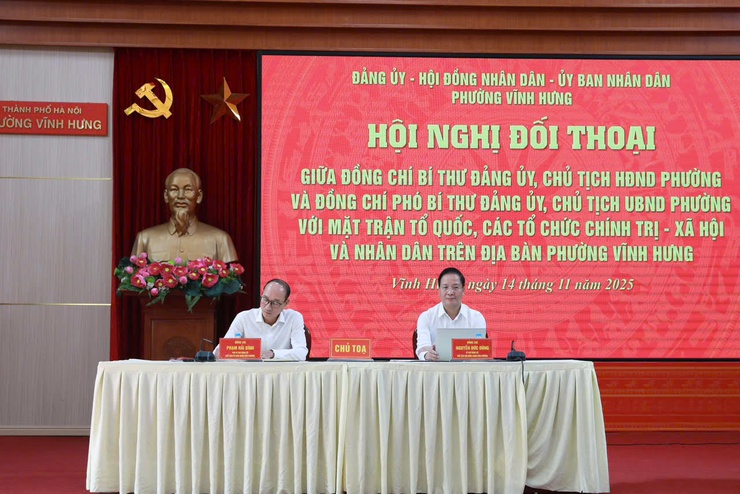 ĐIỂM MỚI ĐỐI THOẠI TẠI PHƯỜNG VĨNH HƯNG "LẮNG NGHE DÂN ĐỂ HÀNH ĐỘNG"- Ảnh 1.