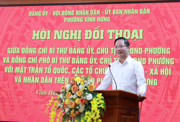ĐIỂM MỚI ĐỐI THOẠI TẠI PHƯỜNG VĨNH HƯNG "LẮNG NGHE DÂN ĐỂ HÀNH ĐỘNG"- Ảnh 4.