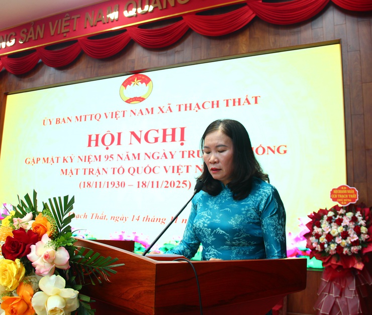 Thạch Thất gặp mặt kỷ niệm  95 năm ngày truyền thống Mặt trận Tổ quốc Việt Nam (18/11/1930 – 18/11/2025)- Ảnh 4.
