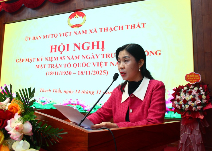 Thạch Thất gặp mặt kỷ niệm  95 năm ngày truyền thống Mặt trận Tổ quốc Việt Nam (18/11/1930 – 18/11/2025)- Ảnh 5.