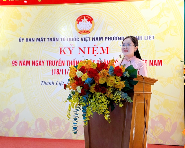 Uỷ ban MTTQ Việt Nam phường Thanh Liệt: Kỷ niệm 95 năm Ngày truyền thống Mặt trận Tổ quốc Việt Nam- Ảnh 3.