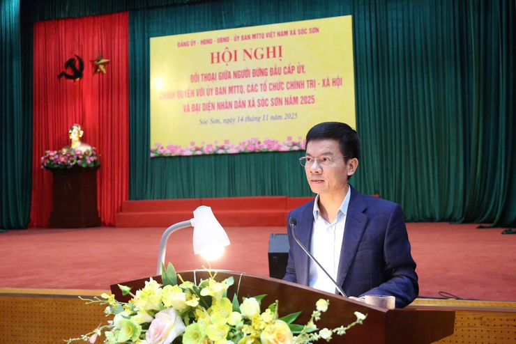 XÃ SÓC SƠN: TIẾP XÚC, ĐỐI THOẠI GIỮA NGƯỜI ĐỨNG ĐẦU CẤP ỦY, CHÍNH QUYỀN VỚI NHÂN DÂN NĂM 2025- Ảnh 8.