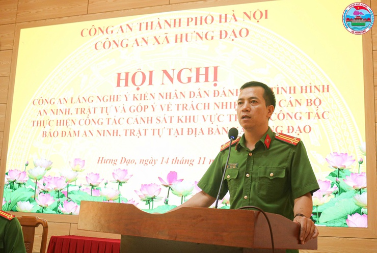 CÔNG AN XÃ HƯNG ĐẠO TỔ CHỨC HỘI NGHỊ LẮNG NGHE Ý KIẾN NHÂN DÂN VỀ CÔNG TÁC ANTT- Ảnh 10.