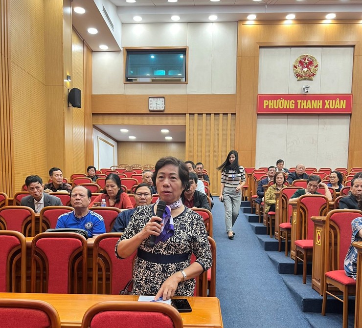 UBND phường Thanh Xuân, thành phố Hà Nội tổ chức hội nghị đối thoại với tổ chức, cá nhân về thủ tục hành chính và giải quyết thủ tục hành chính- Ảnh 2.