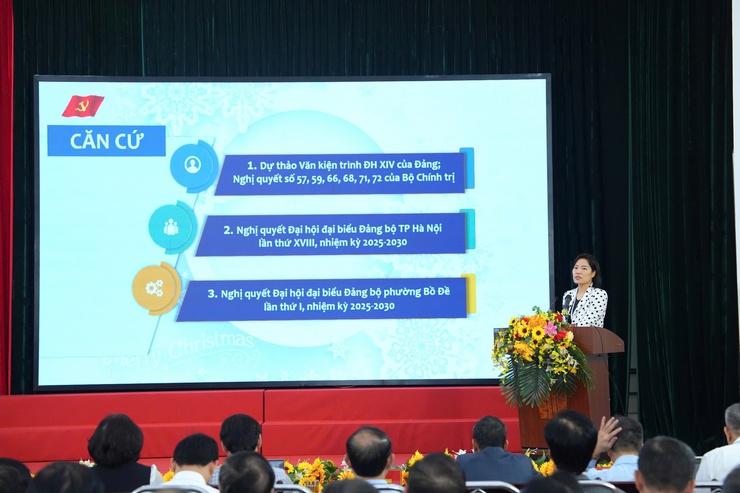 Phường Bồ Đề quyết tâm đưa Nghị quyết Đại hội Đảng bộ phường lần thứ I đi vào cuộc sống- Ảnh 2.