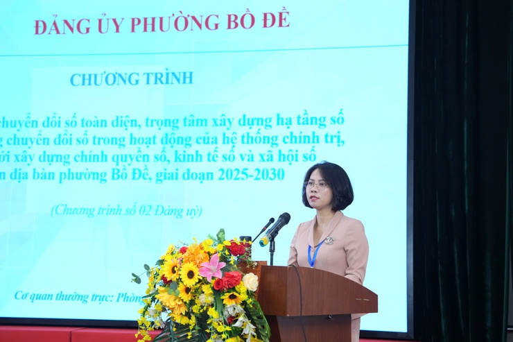 Phường Bồ Đề quyết tâm đưa Nghị quyết Đại hội Đảng bộ phường lần thứ I đi vào cuộc sống- Ảnh 3.