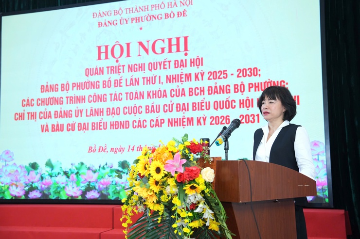 Phường Bồ Đề quyết tâm đưa Nghị quyết Đại hội Đảng bộ phường lần thứ I đi vào cuộc sống- Ảnh 5.