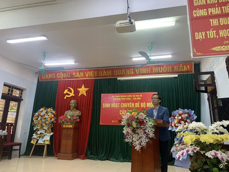 PHÒNG VĂN HÓA – XÃ HỘI XÃ BA VÌ TỔ CHỨC CHUYÊN ĐỀ BỘ MÔN CẤP THCS NĂM HỌC 2025 – 2026- Ảnh 4.