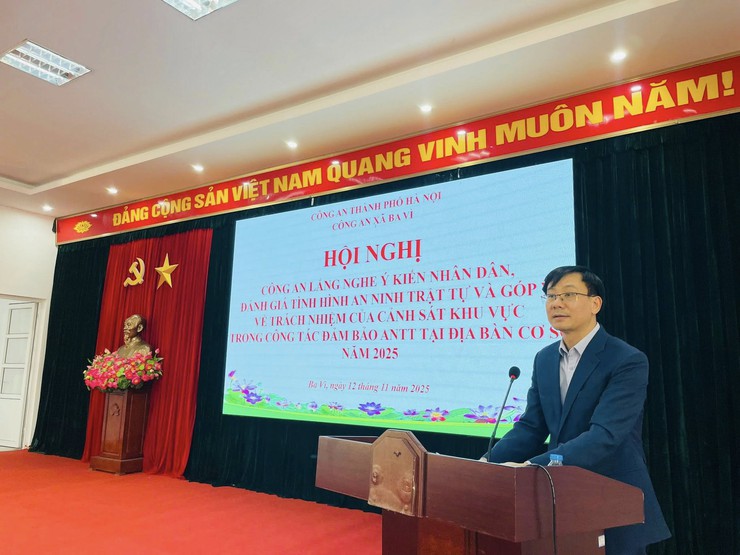 CÔNG AN XÃ BA VÌ TỔ CHỨC HỘI NGHỊ “CÔNG AN LẮNG NGHE Ý KIẾN NHÂN DÂN”- Ảnh 4.