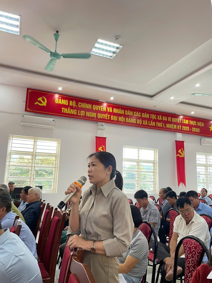 CÔNG AN XÃ BA VÌ TỔ CHỨC HỘI NGHỊ “CÔNG AN LẮNG NGHE Ý KIẾN NHÂN DÂN”- Ảnh 3.