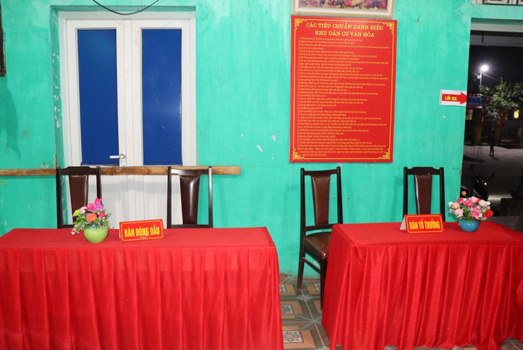 Các đồng chí lãnh đạo Đảng ủy xã Phú Xuyên kiểm tra công tác bầu cử Trưởng thôn, Trưởng tiểu khu trên địa bàn.- Ảnh 10.