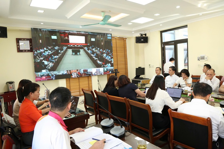 Hội nghị đánh giá tiến độ thực hiện Nghị quyết 57-NQ/TW của Bộ Chính trị về đột phá phát triển khoa học, công nghệ, đổi mới sáng tạo và chuyển đổi số quốc gia (Nghị quyết 57) và triển khai các nhiệm vụ trọng tâm thời gian tới.- Ảnh 3.