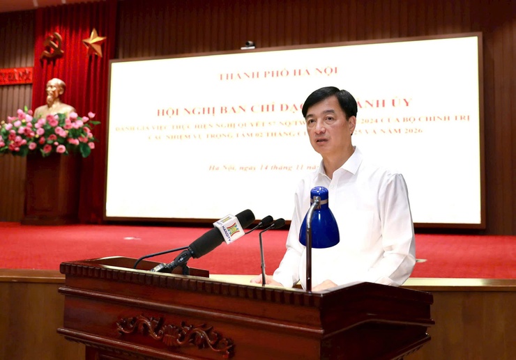 Xã Thanh Trì: Dự trực tuyến hội nghị đánh giá tiến độ thực hiện các nhiệm vụ trọng tâm về khoa học công nghệ, đổi mới sáng tạo và chuyển đổi số của Thành uỷ Hà Nội- Ảnh 3.