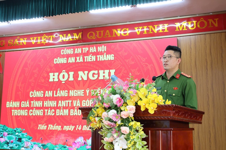 Hội nghị “Công an lắng nghe ý kiến Nhân dân, đánh giá tình hình an ninh trật tự và góp ý trách nhiệm Cảnh sát khu vực trong công tác đảm bảo ANTT tại cơ sở năm 2025- Ảnh 3.