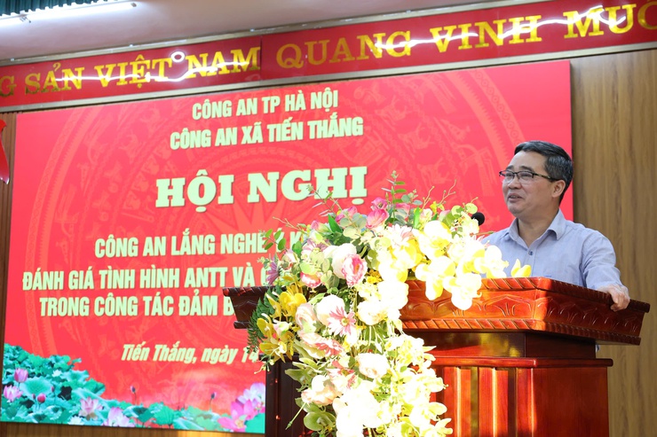 Hội nghị “Công an lắng nghe ý kiến Nhân dân, đánh giá tình hình an ninh trật tự và góp ý trách nhiệm Cảnh sát khu vực trong công tác đảm bảo ANTT tại cơ sở năm 2025- Ảnh 6.
